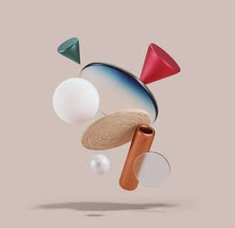 作品集封面装饰3D抽象素材图片