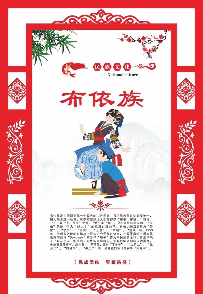 民族团结文化宣传展板图片cdr矢量模版下载