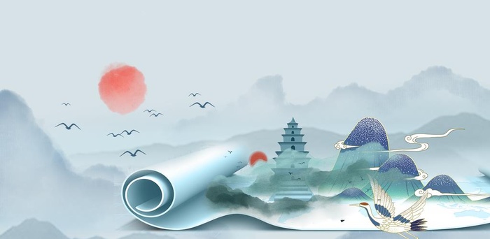 水墨山水画          图片