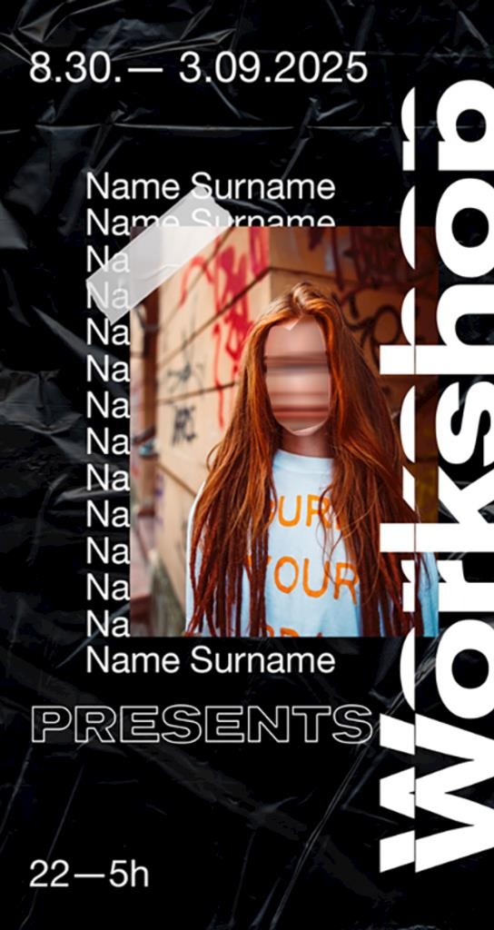 嘉宾人物版式海报模板图片