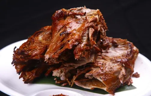 烤鸡背图片 烤鸡背图片