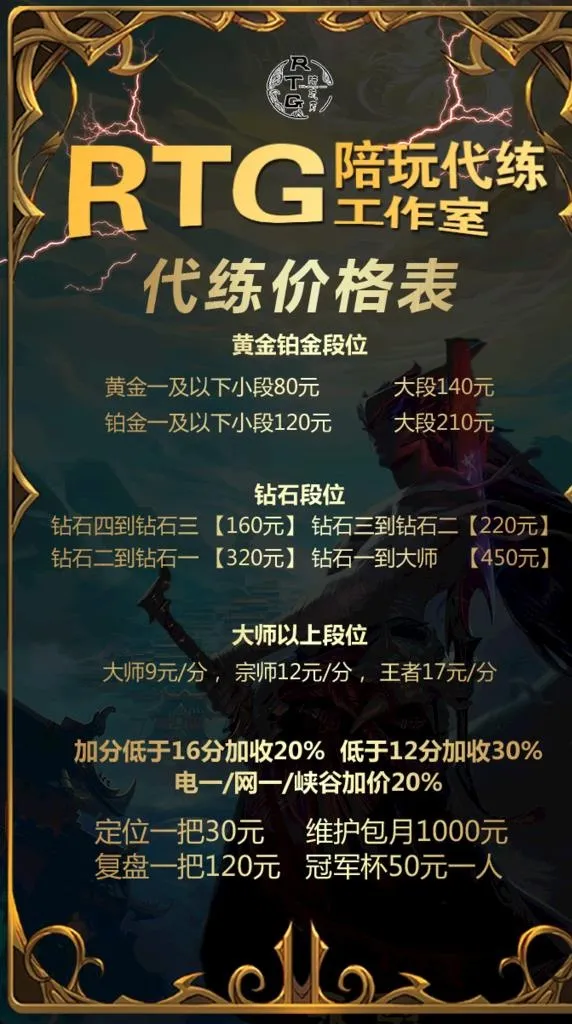 游戏代练海报图片(709x1203)psd模版下载
