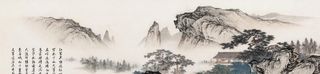 中式山水画图片