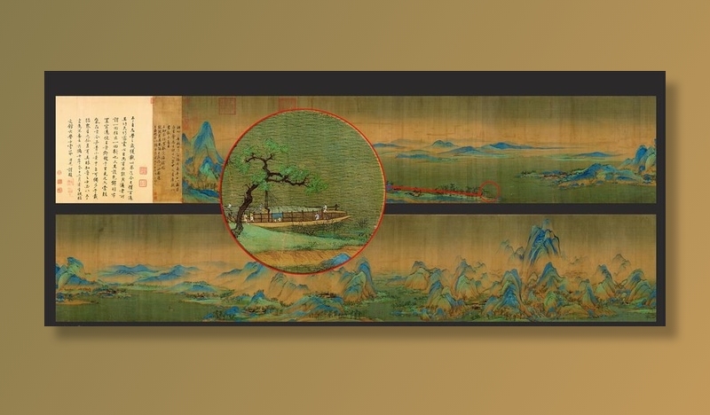千里江山图片(30000x13200)psd模版下载