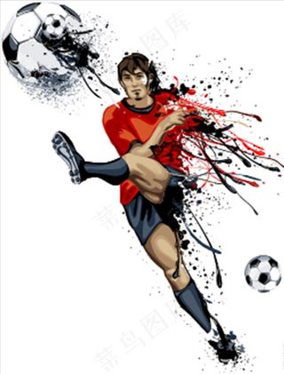 踢足球图片
