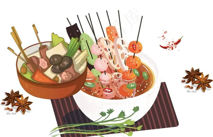 串串香素材图片psd模版下载