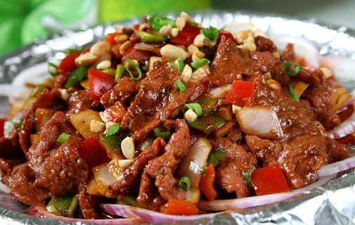 铁板川香牛柳图片