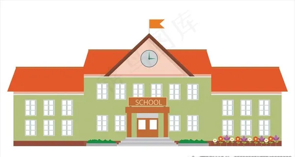 卡通学校图片