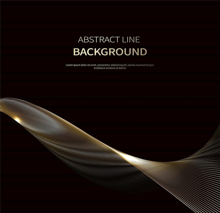 金色波浪背景图片