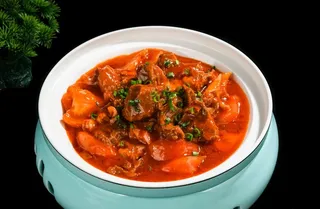 西红柿烧牛腩图片