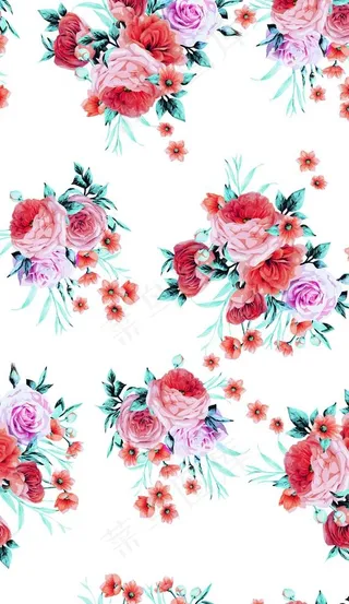 水彩花图片