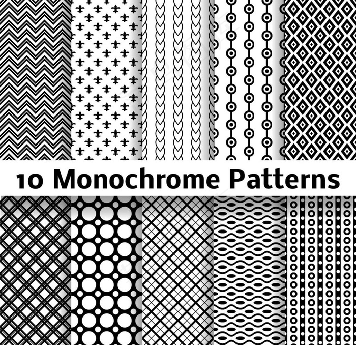 黑白花纹底纹图片