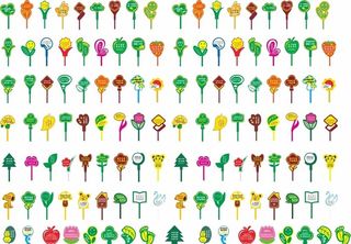 草坪花草异形牌图片