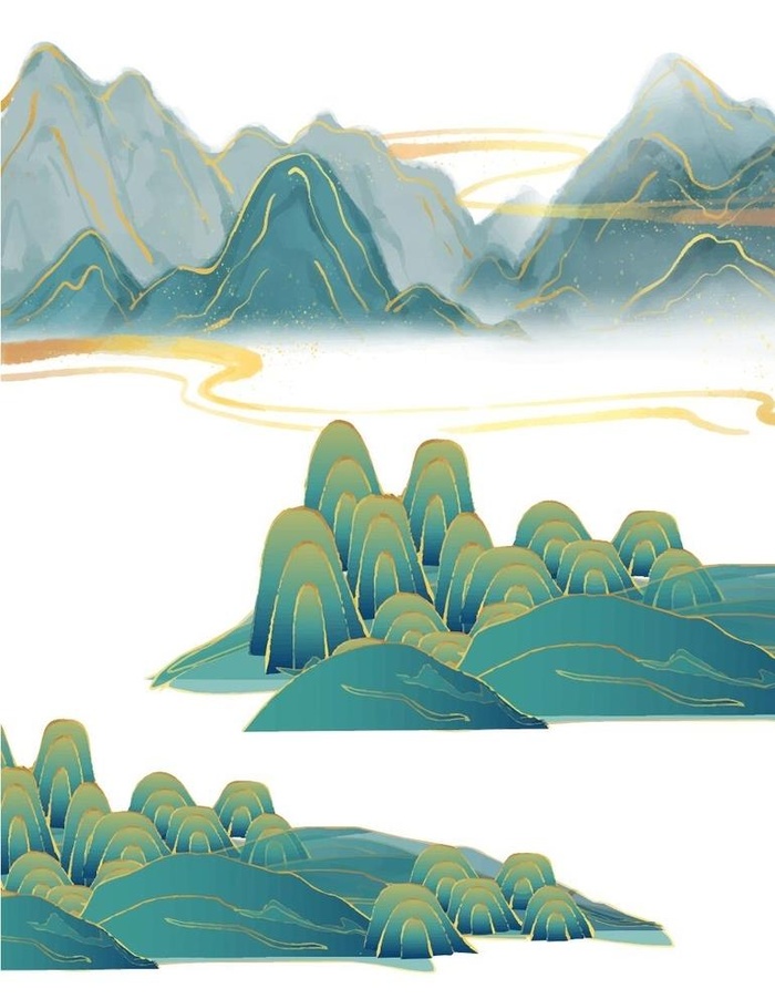 新中式山水图片