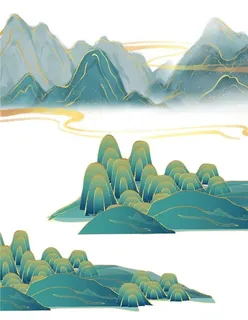 新中式山水图片