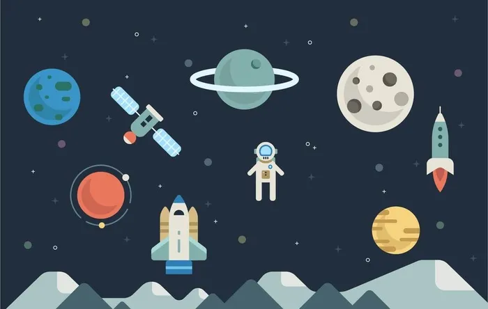 星球背景 图片ai矢量模版下载