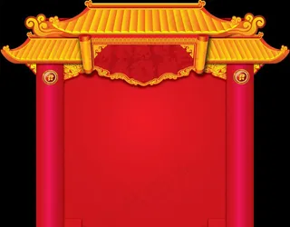 春节商场拱门设计图片