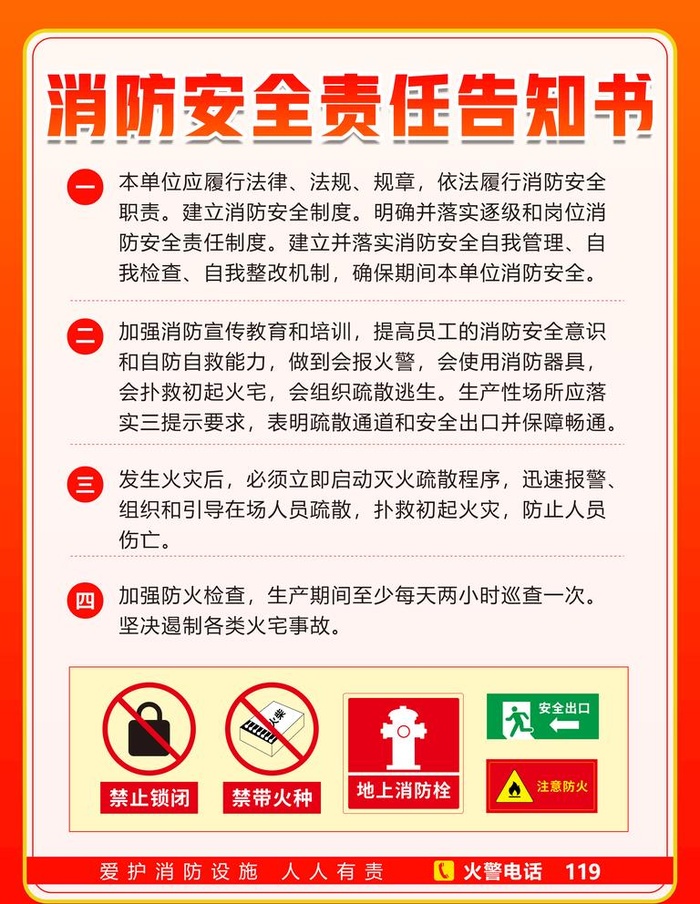 消防安全知识展板 消防安全责任图片