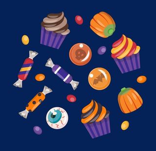 万圣节糖果图片