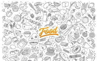 手绘食物图片