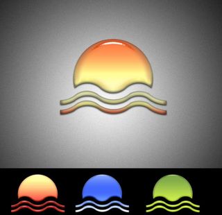 太阳 日出 海水 水晶logo设计图片