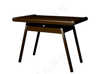 古典书桌 立体效果图图片