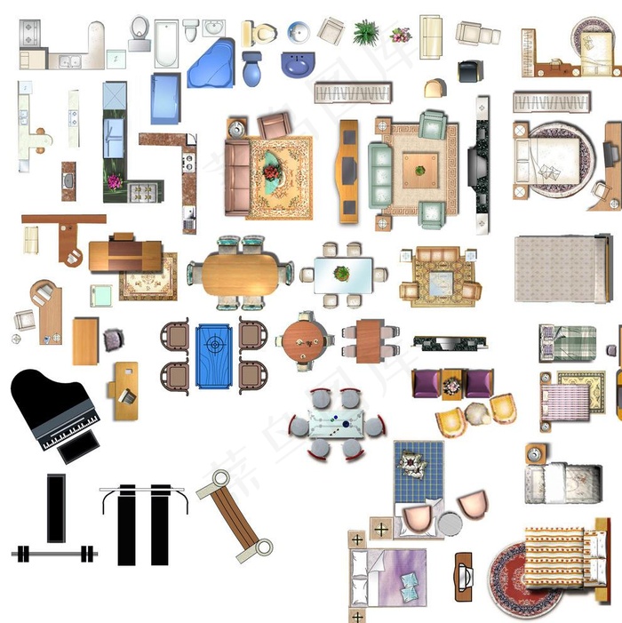 室内平面素材图片