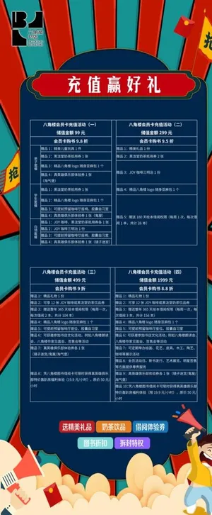 书店展架充值赢好礼图片