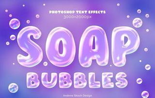 肥皂泡泡字体图片