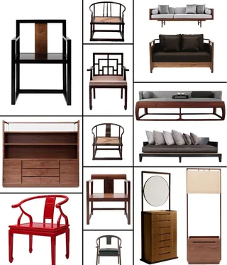 中式 禅 东方 PSD分层家具图片