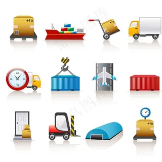 快递物流图标图片