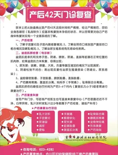 产后42天门诊复查DM单图片