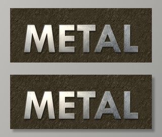 金属质感立体字样机图片