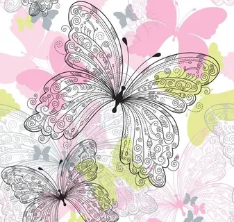 时尚蝴蝶矢量素材图片