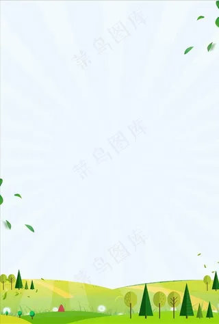 绿色卡通背景图片
