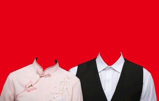 结婚证件照图片