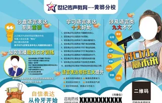 口才培训班展板图片
