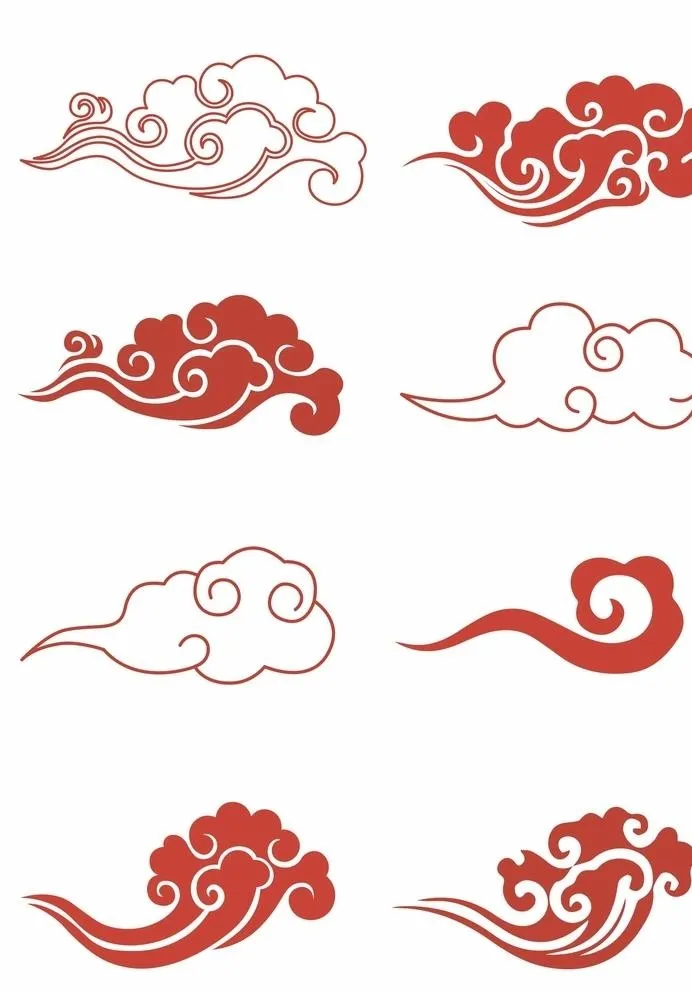 祥云图片cdr矢量模版下载