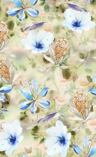 花朵 花卉 欧美印花 各种花图片