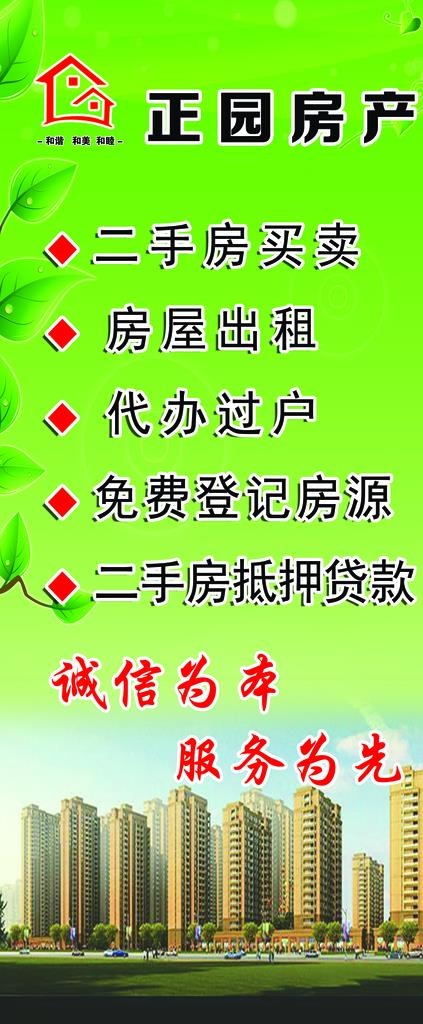 房产展架图片(3150x7087)psd模版下载
