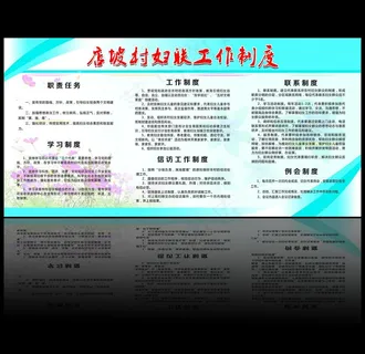 展板 妇联工作制度图片