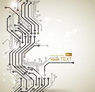 科技感电路板图片