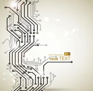 科技感电路板图片