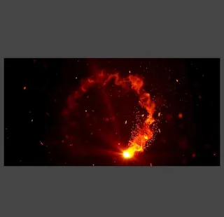 红色粒子旋转视频背景