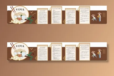 食堂制度文化墙图片