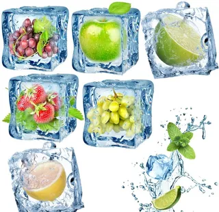 水果冰块 图片