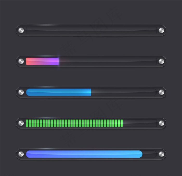 进度条图片ai矢量模版下载