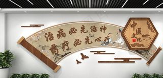 中医医疗文化墙图片
