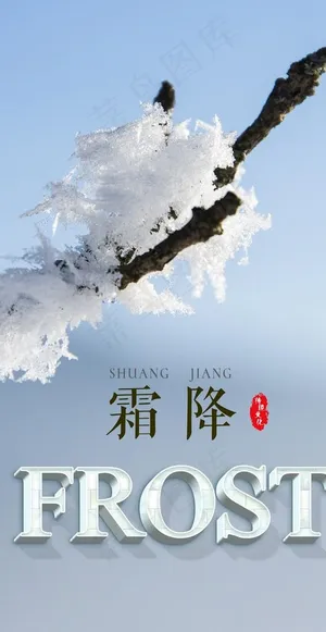 霜降海报图片
