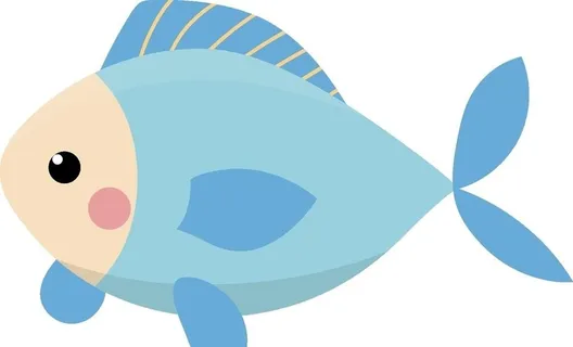 蓝色的鱼矢量素材图片